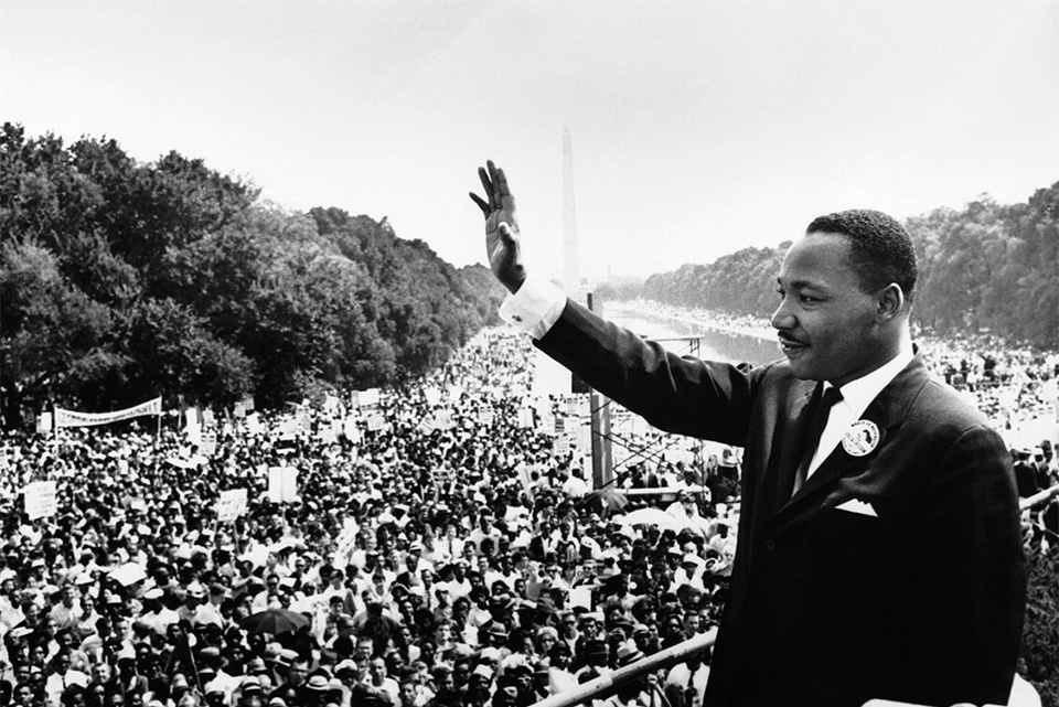 Martin Luther King Jr at the March on Washington, 1963